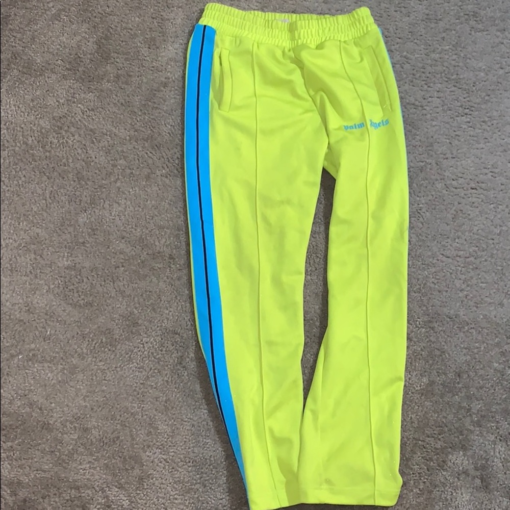 Palm Angels Lime Green Track pants